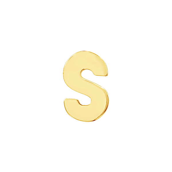 Block Initials in 14K Gold (12.00 mm)