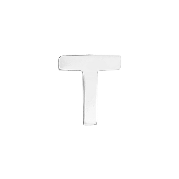Block Initials in Sterling Silver (12.00 mm)