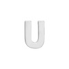 Block Initials in Sterling Silver (12.00 mm)