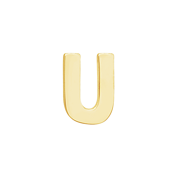 Block Initials in 14K Gold (12.00 mm)