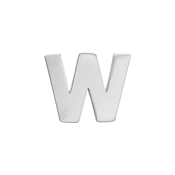 Block Initials in Sterling Silver (12.00 mm)