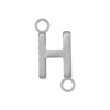 Highway Gothic Initials with 2 Jump Rings in 14K Gold (6 mm)