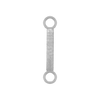 Highway Gothic Initials with 2 Jump Rings in 14K Gold (6 mm)