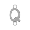 Highway Gothic Initials with 2 Jump Rings in 14K Gold (6 mm)