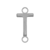 Highway Gothic Initials with 2 Jump Rings in 14K Gold (6 mm)