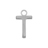 Highway Gothic Initials with 1 Jump Ring in 14K Gold (6 mm)