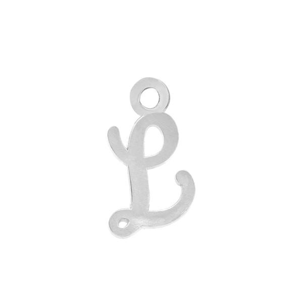 Script Initials with 1 Jump Ring (7 mm)