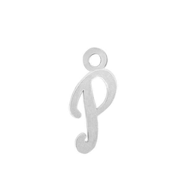 Script Initials with 1 Jump Ring (7 mm)