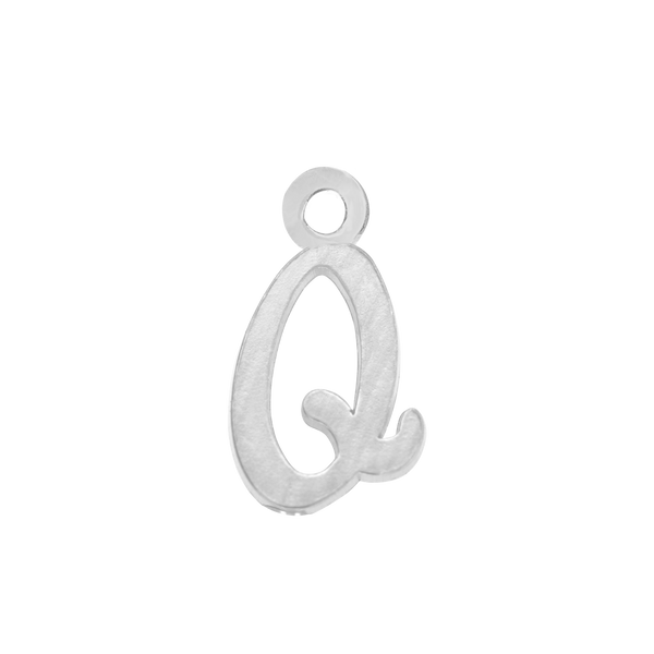 Script Initials with 1 Jump Ring (7 mm)