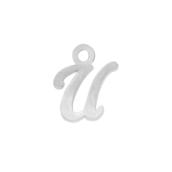 Script Initials with 1 Jump Ring (7 mm)