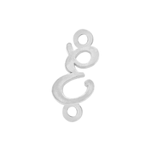 Load image into Gallery viewer, Script Initials with 2 Jump Rings (7 mm)
