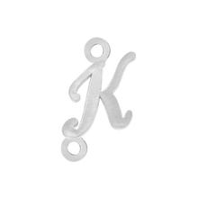 Load image into Gallery viewer, Script Initials with 2 Jump Rings (7 mm)
