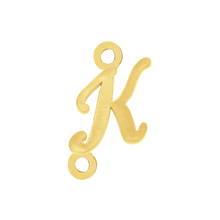Load image into Gallery viewer, Script Initials with 2 Jump Rings (7 mm)
