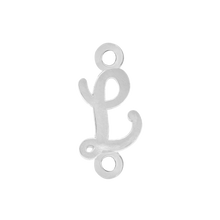 Load image into Gallery viewer, Script Initials with 2 Jump Rings (7 mm)
