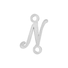 Load image into Gallery viewer, Script Initials with 2 Jump Rings (7 mm)
