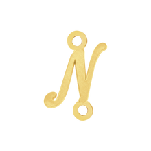 Load image into Gallery viewer, Script Initials with 2 Jump Rings (7 mm)
