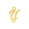 Script Initials with 2 Jump Rings (7 mm)