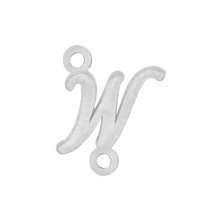 Load image into Gallery viewer, Script Initials with 2 Jump Rings (7 mm)
