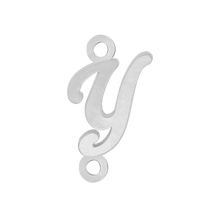 Load image into Gallery viewer, Script Initials with 2 Jump Rings (7 mm)
