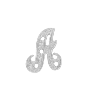 ITI NYC Block Script in Sterling Silver (10mm) (Semi-Polished)