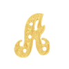 ITI NYC Block Script in 14K Gold (10mm) (Semi-Polished)