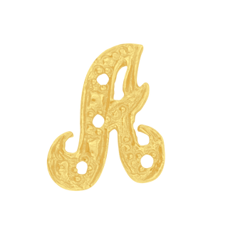 ITI NYC Block Script in 14K Gold (10mm) (Semi-Polished)