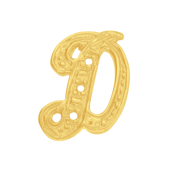 ITI NYC Block Script in 14K Gold (10mm) (Semi-Polished)