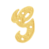 ITI NYC Block Script in 14K Gold (10mm) (Semi-Polished)