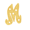 ITI NYC Block Script in 14K Gold (10mm) (Semi-Polished)