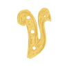 ITI NYC Block Script in 14K Gold (10mm) (Semi-Polished)
