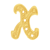 ITI NYC Block Script in 14K Gold (10mm) (Semi-Polished)