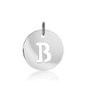 ITI NYC Uppercase Cut Out Disc in 14K Gold (12mm) (100% Polished with Bail)