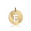 ITI NYC Uppercase Cut Out Disc in 14K Gold (12mm) (100% Polished with Bail)