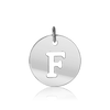 ITI NYC Uppercase Cut Out Disc in 14K Gold (12mm) (100% Polished with Bail)