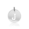 ITI NYC Uppercase Cut Out Disc in 14K Gold (12mm) (100% Polished with Bail)