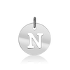 ITI NYC Uppercase Cut Out Disc in 14K Gold (12mm) (100% Polished with Bail)