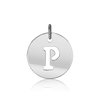 ITI NYC Uppercase Cut Out Disc in 14K Gold (12mm) (100% Polished with Bail)