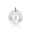ITI NYC Uppercase Cut Out Disc in 14K Gold (12mm) (100% Polished with Bail)