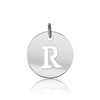 ITI NYC Uppercase Cut Out Disc in 14K Gold (12mm) (100% Polished with Bail)