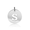 ITI NYC Uppercase Cut Out Disc in 14K Gold (12mm) (100% Polished with Bail)