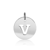 ITI NYC Uppercase Cut Out Disc in 14K Gold (12mm) (100% Polished with Bail)