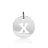 ITI NYC Uppercase Cut Out Disc in 14K Gold (12mm) (100% Polished with Bail)