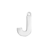Block Initial Pendant with 1 Ring in 14K Gold (15.00 mm)