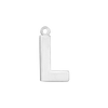 Block Initial Pendant with 1 Ring in 14K Gold (15.00 mm)