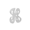 ITI NYC Block Script in Sterling Silver (10mm) (Semi-Polished)