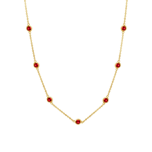 Load image into Gallery viewer, Bulk / Spooled Diamond by the Yard Cable Chain in 14K Yellow Gold (Diamond Bezel: Every 1.5")

