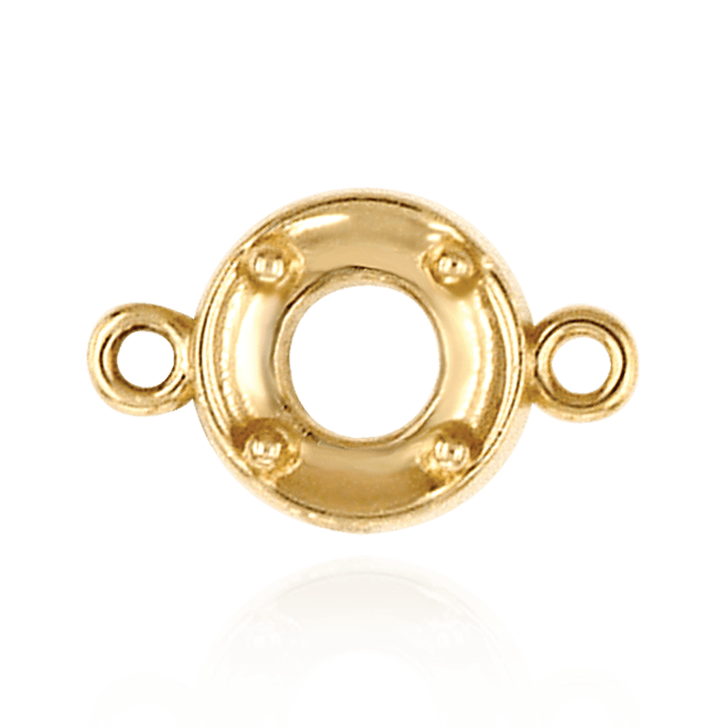 ITI NYC Round Illusion Bezel with Rings in 14K Gold (1.30 mm - 4.00 mm)