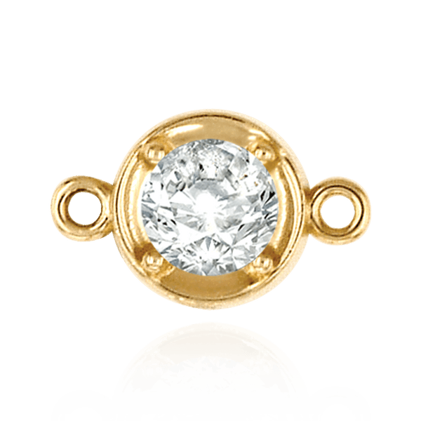 ITI NYC Round Illusion Bezel with Rings in 14K Gold (1.30 mm - 4.00 mm)