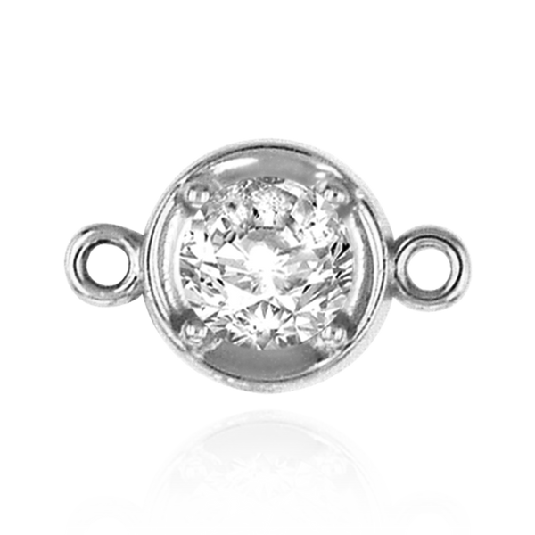 ITI NYC Round Illusion Bezel with Rings in Sterling Silver (1.30 mm - 4.00 mm)