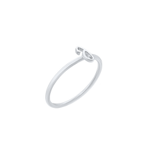 Load image into Gallery viewer, Script Initial Ring in Sterling Silver
